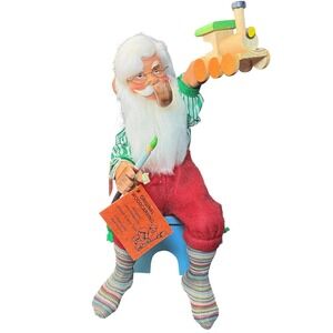 VTG Joseph & Irene Toth Original Woodcarving Toymaker Santa 1989 Limited Edition
